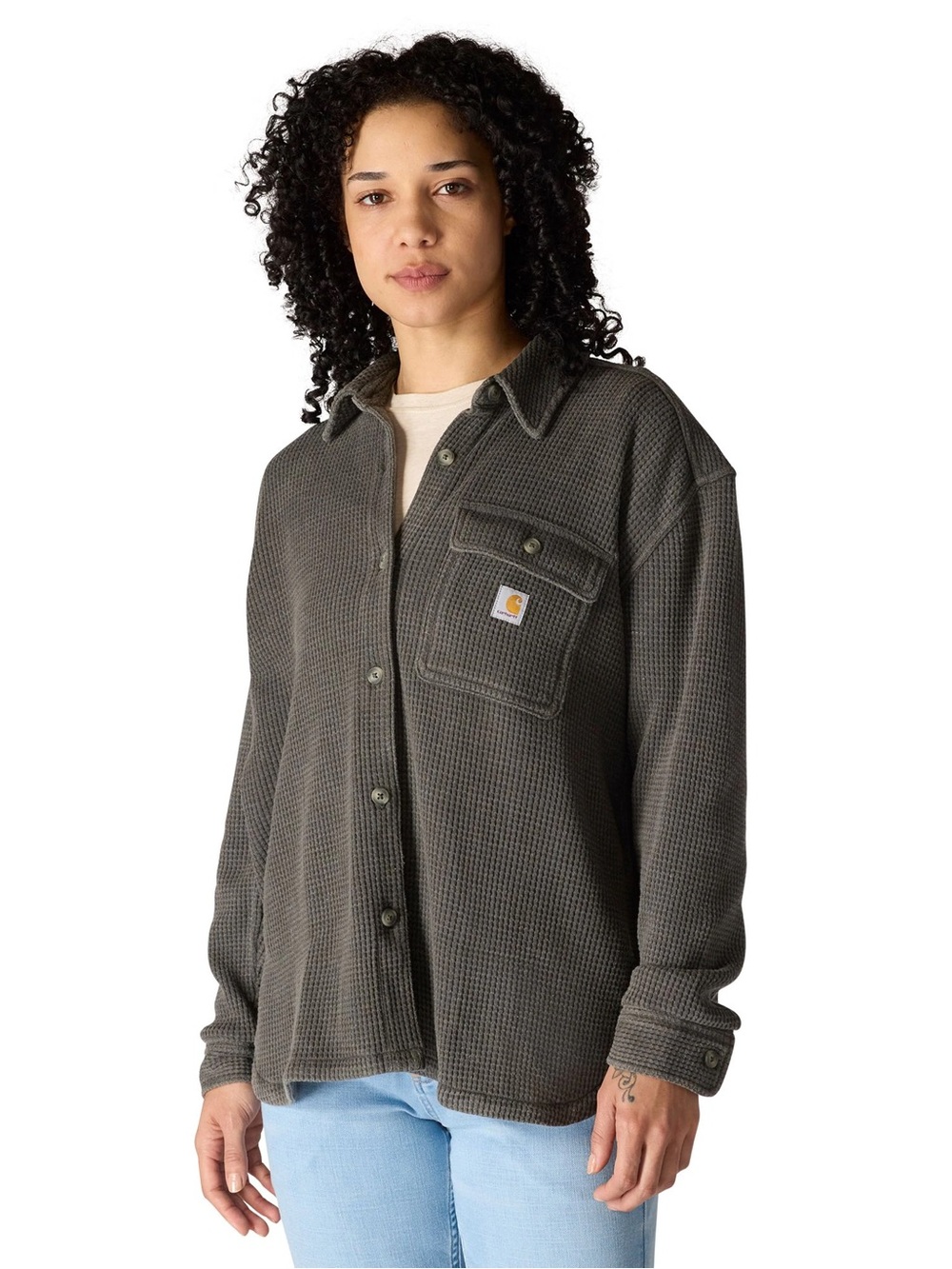 Carhartt Heavyweight Waffle Knit Button Up